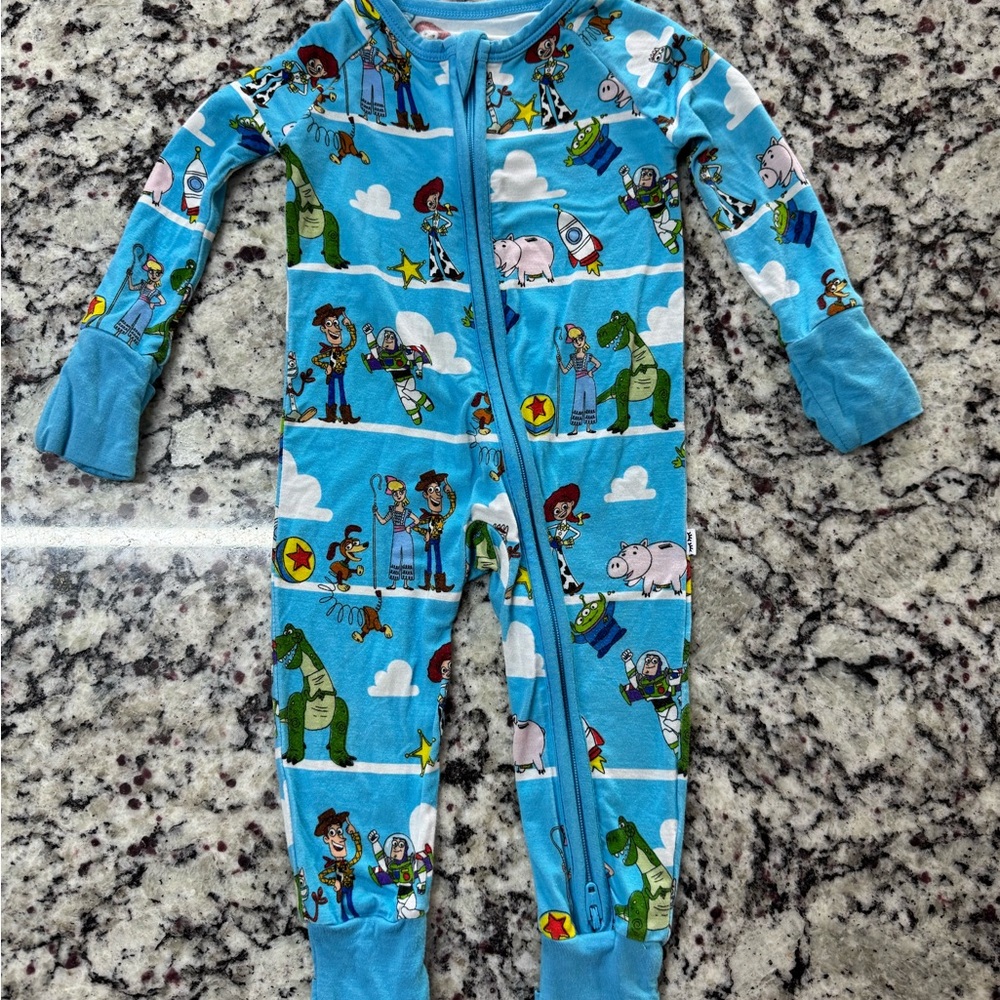 Little Sleepies Toy Story Zippie size 0-3 months
